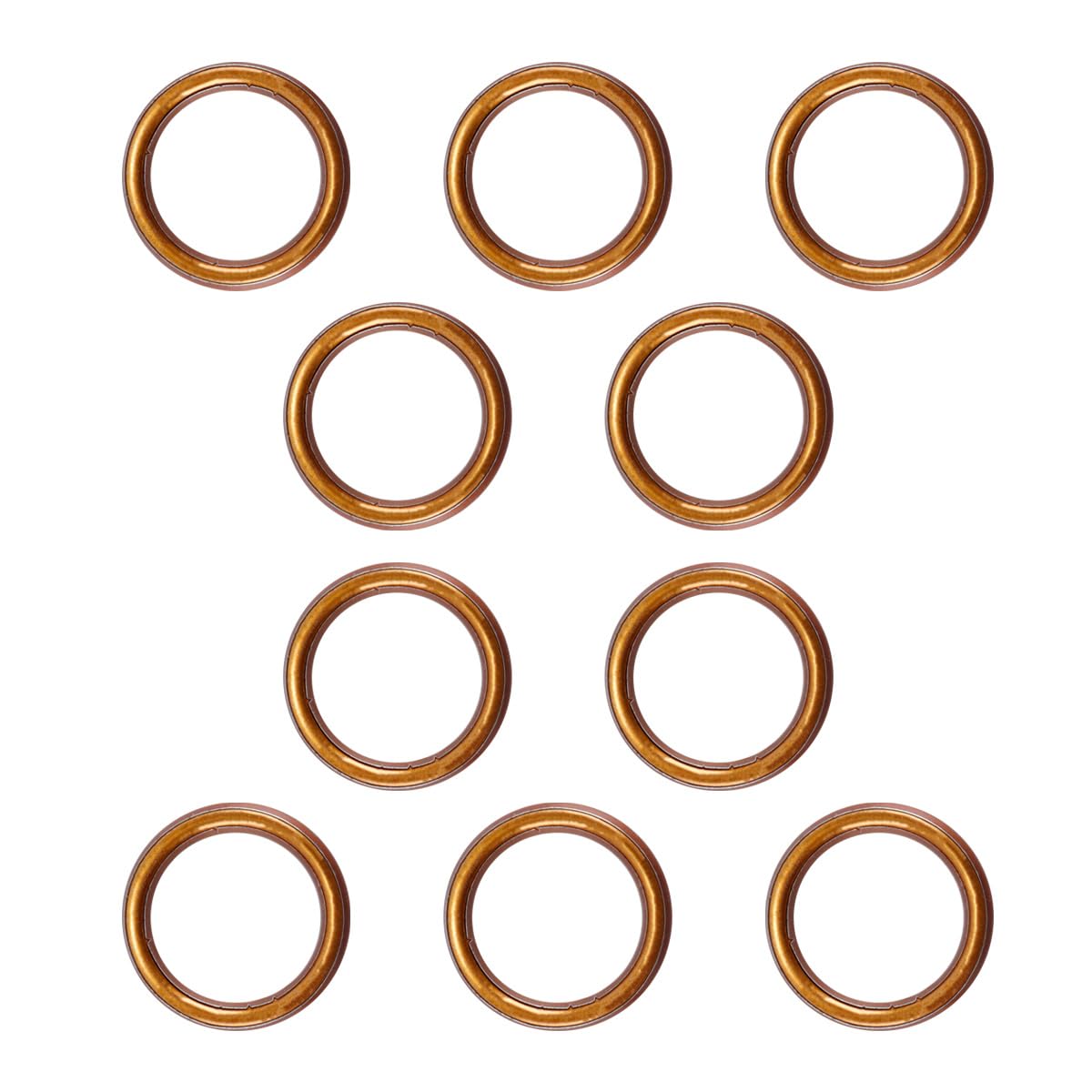 Fasizi 10Pcs Pit Bike Aluminum Exhaust Gasket for Compatible with 125/150/200cc OD 40mm Motorcycle Accessories