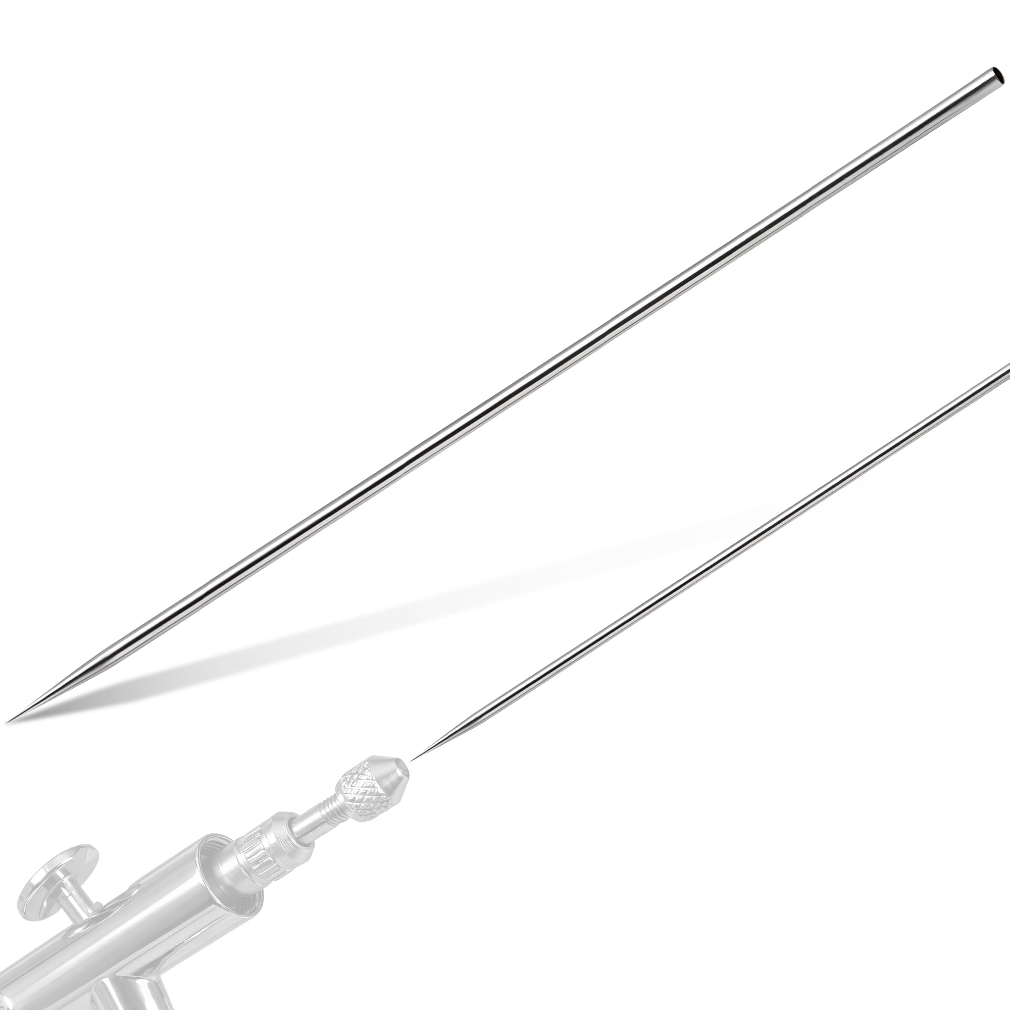 ElectricWise 0.35mm Airbrush Needle Replacement, Compatible with Iwata Fluid Needle E3, Compatible with Iwata Eclipse Cs, Bs, SBS Airbrush, Spring Steel, for Painting, Modeling, Cake Decor, Makeup