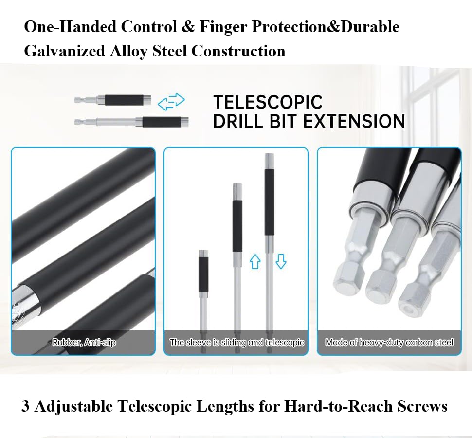 Magnetic Drill Bit Holder - Extend Reach & Control -6