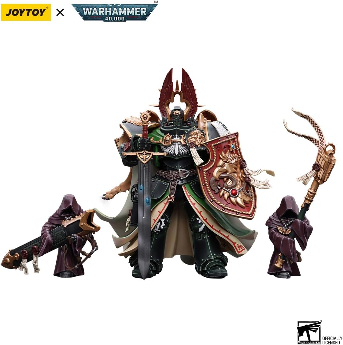 JOYTOY Action Figures Warhammer 40K 7.12inch Dark Angels Primarch Lion El'Jonson 1/18 Movable Model Collectible Figurine Ages 15+ (Lion El'Jonson)
