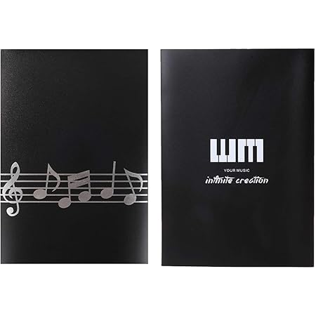 Amazon Co Jp 2冊セット ス 4ページ展開 楽譜ファイル 書込み ライティング 楽譜 6枚収納 楽譜 書き込みできる バンド 発表会 演奏会 楽譜ホルダー ブラック 文房具 オフィス用品