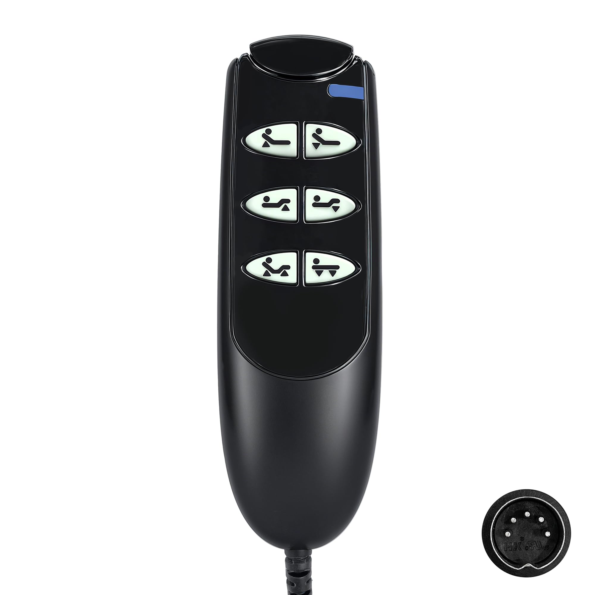 6 Button 5 Pin Remote Hand Control Handset for Electric Hospital Beds