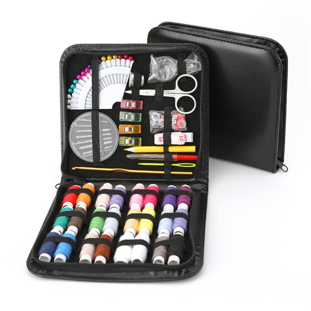 Kit de Costura portátil, Caja de Costura, combinación de Costura para el hogar con Herramientas de Bordado de Punto de Cruz