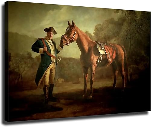 DesPol Póster de Napoleon Tony Soprano y Pie-O-My Horse - Lienzo impreso para decoración de sala de estar y dormitorio (08 x 12 pulgadas, sin marco)