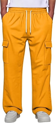 Sweat Pants for Mens Oversized Essentials Workout Lounge Wid