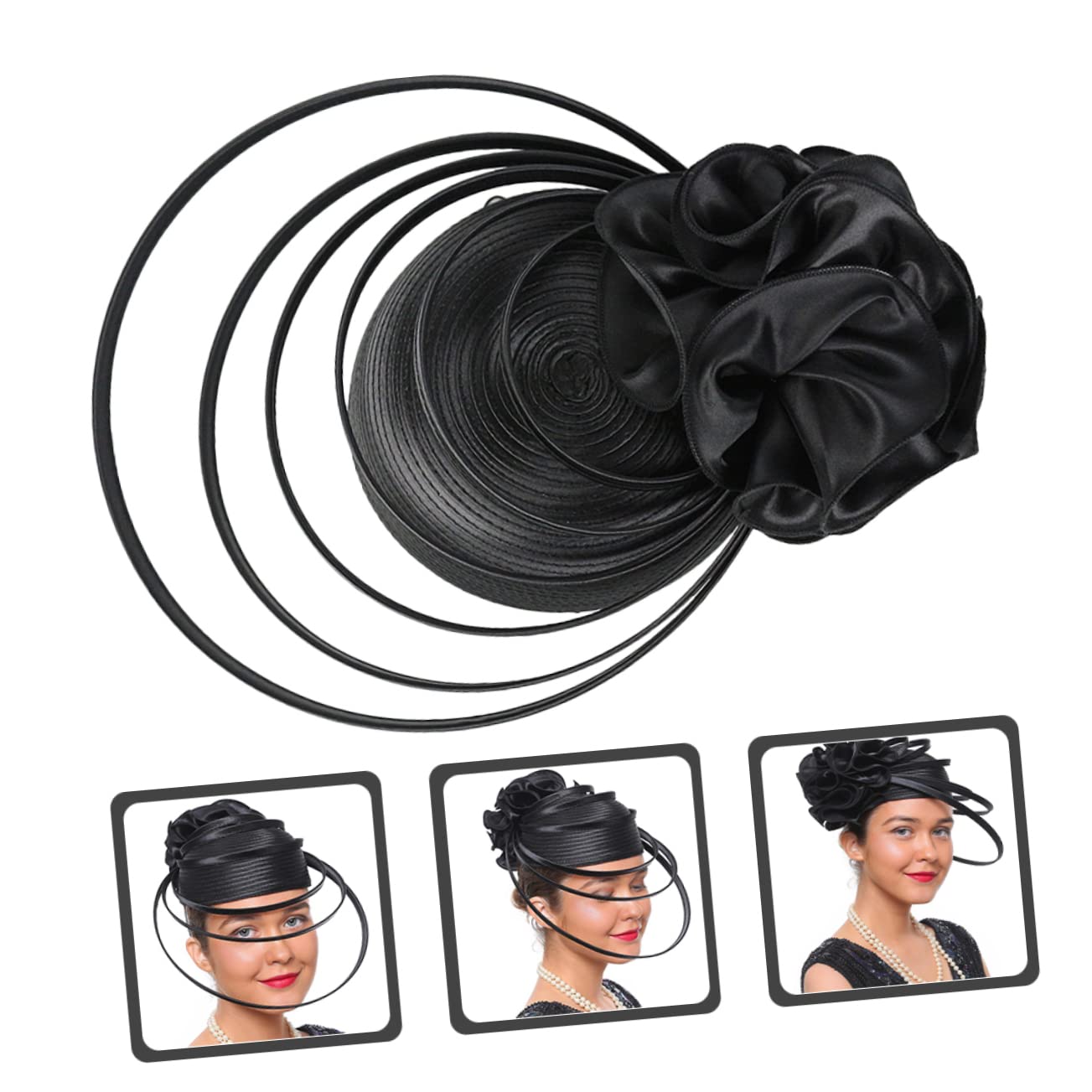 2piezas Sombrero Fascinator De Mujer Para Bodas y Fiestas Accesorio De Cabeza Elegante Para Ceremonias y Eventos Diseño Ligero y Cómodo Para Fiesta De Té y Banquetes