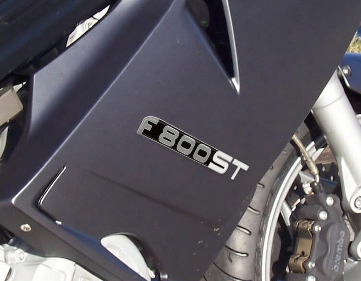 labelbike - 2 Stickers in 3D Resin Written F800ST Motorcycle Compatible with BMW F 800 Stickers F800 ST