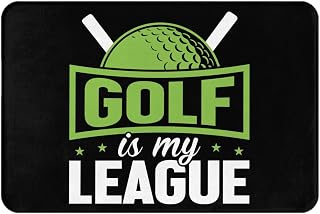 Golf is My League Bath Mat Rug 16X24in Non-Slip Bathroom Rug Kitchen Door mat
