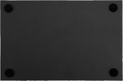 Miniatura 4 de FUNSUEI Paquete de 6 tablas de queso de pizarra negra de 12 x 8 pulgadas, platos de queso de pizarra natural para carne, frutas, galletas, comedor