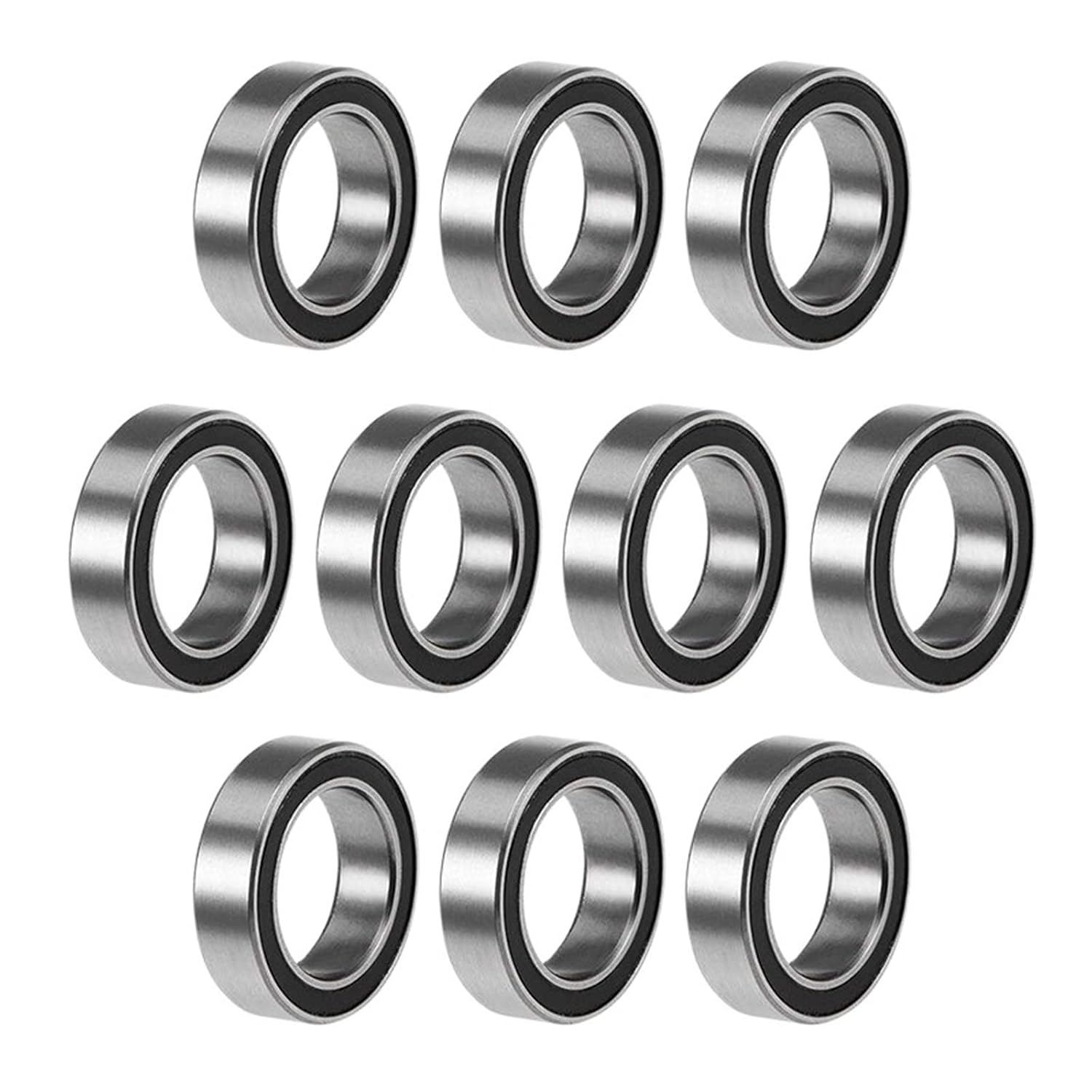 Miniature Double Sided Sealed Bearings 10PCS ABEC-5 6700-2RS 10x15X4mm Miniature Rubber Seal Deep Groove Ball Bearing(ABEC 3)