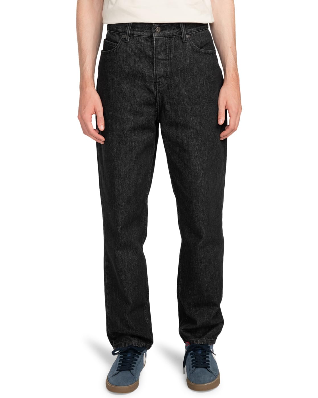 Element Regular Tapered Fit Jeans - Washed Black - Mens 36" - Cotton