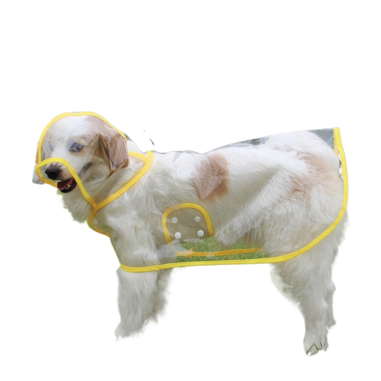 Poncho imperméable grand chien vêtement de pluie jaune 3XL léger