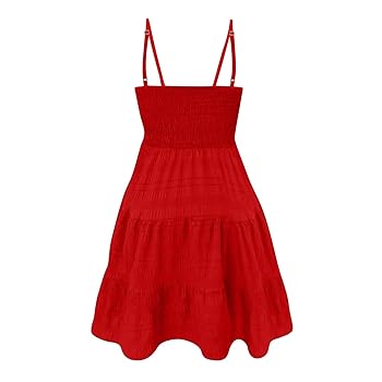 mimi*॰ ( ¨̮ ) ॰*✩様 Amazon.com: Smocked Babydoll Dress for Women Square Neck