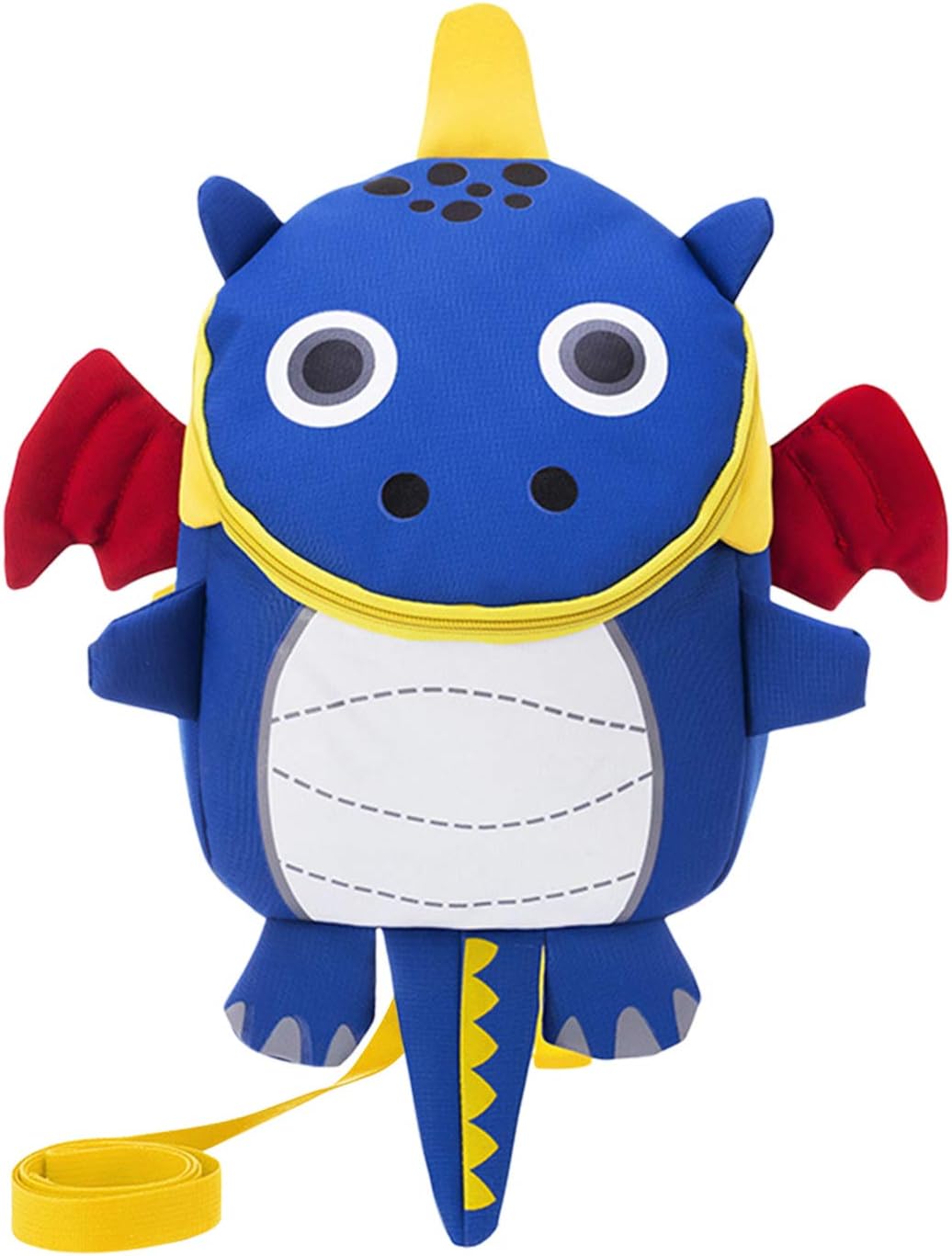 MoonloveKids Toddlers Cute Dinosaur Walking Safety Harness Backpack Baby Walker's Bag With Safety Reins Belts Travel Bag Cartoon Nursery School Backpack for Boys Girls