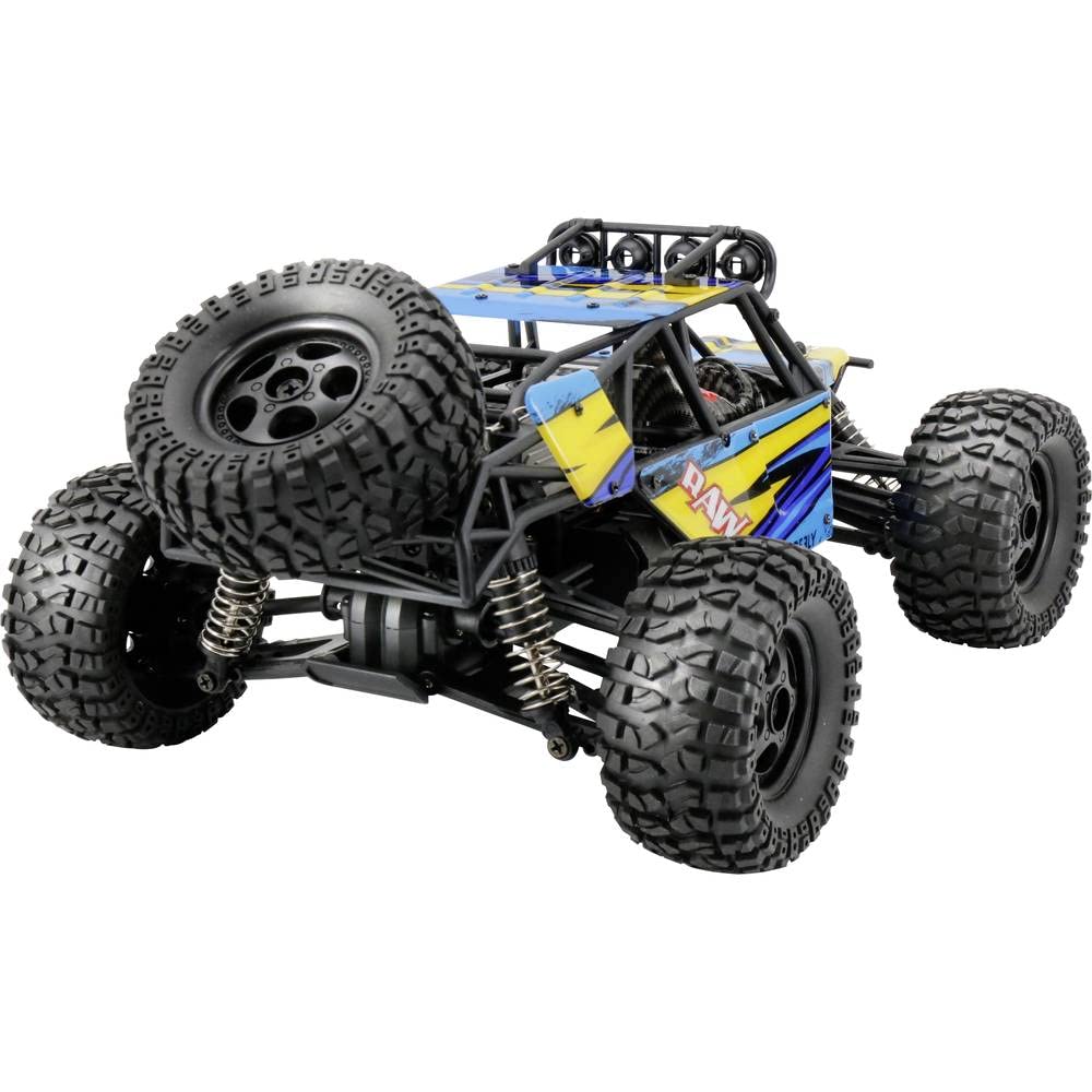 Reely RAW Orange Brushed 1:14 RC model samochodu elektryczny Monster Truck napęd na wszystkie koła (4WD) RTR 2,4 GHz z akumulatorem i ładowarką