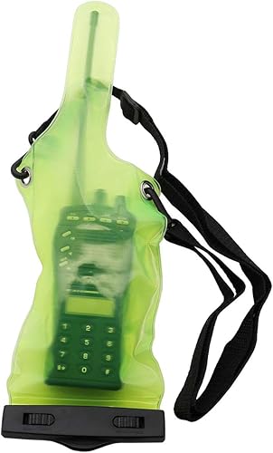 Miniatura 2 de Bolsa impermeable impermeable de dos vías para Motorola Kenwood Midland Walkie Talkie (verde)