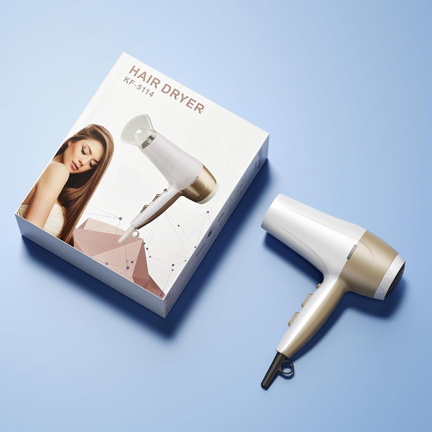 CONFU Hair Dryer,1875W Fast Drying Blow Dryer with Advanced Ionic Technology, More Shine and Less Frizz,Hair Dryers for Women with Concentrator Nozzle for Home Salon
