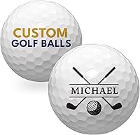Vista 1 de Pelotas de golf personalizadas de With Love From Julie para hombres - Bolas de golf personalizadas - Regalos personalizados de bolas de golf