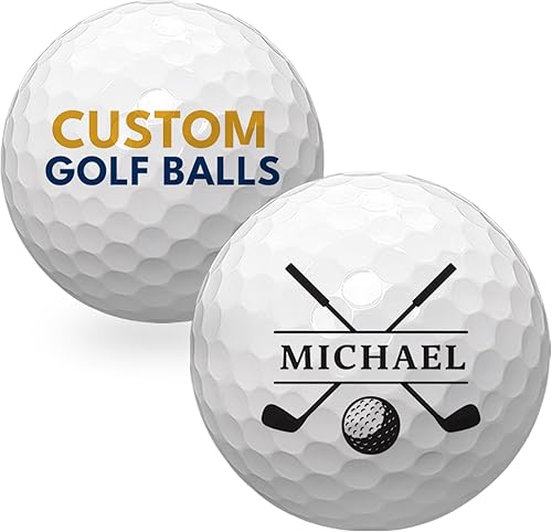 Pelotas de golf personalizadas de With Love From Julie para hombres - Bolas de golf personalizadas - Regalos personalizados de bolas de golf para