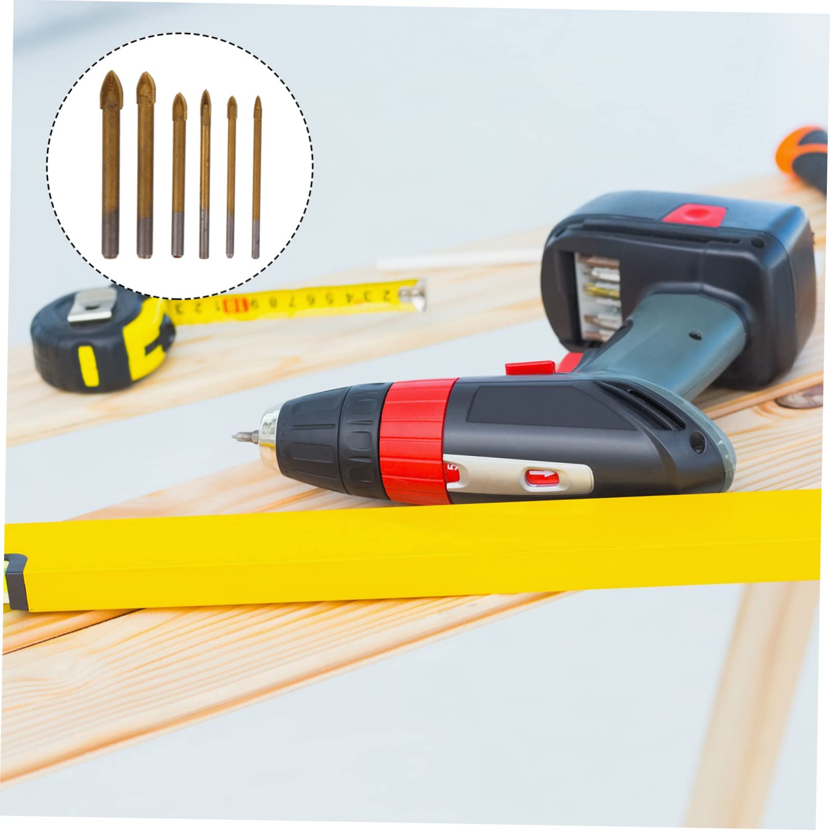 SHINEOFI 3 Juegos broca para azulejo Perforar albañilería teja profesional broca azulejo brocas para os Taladro cerámica broca para cerámica abridor de agujeros de Metal