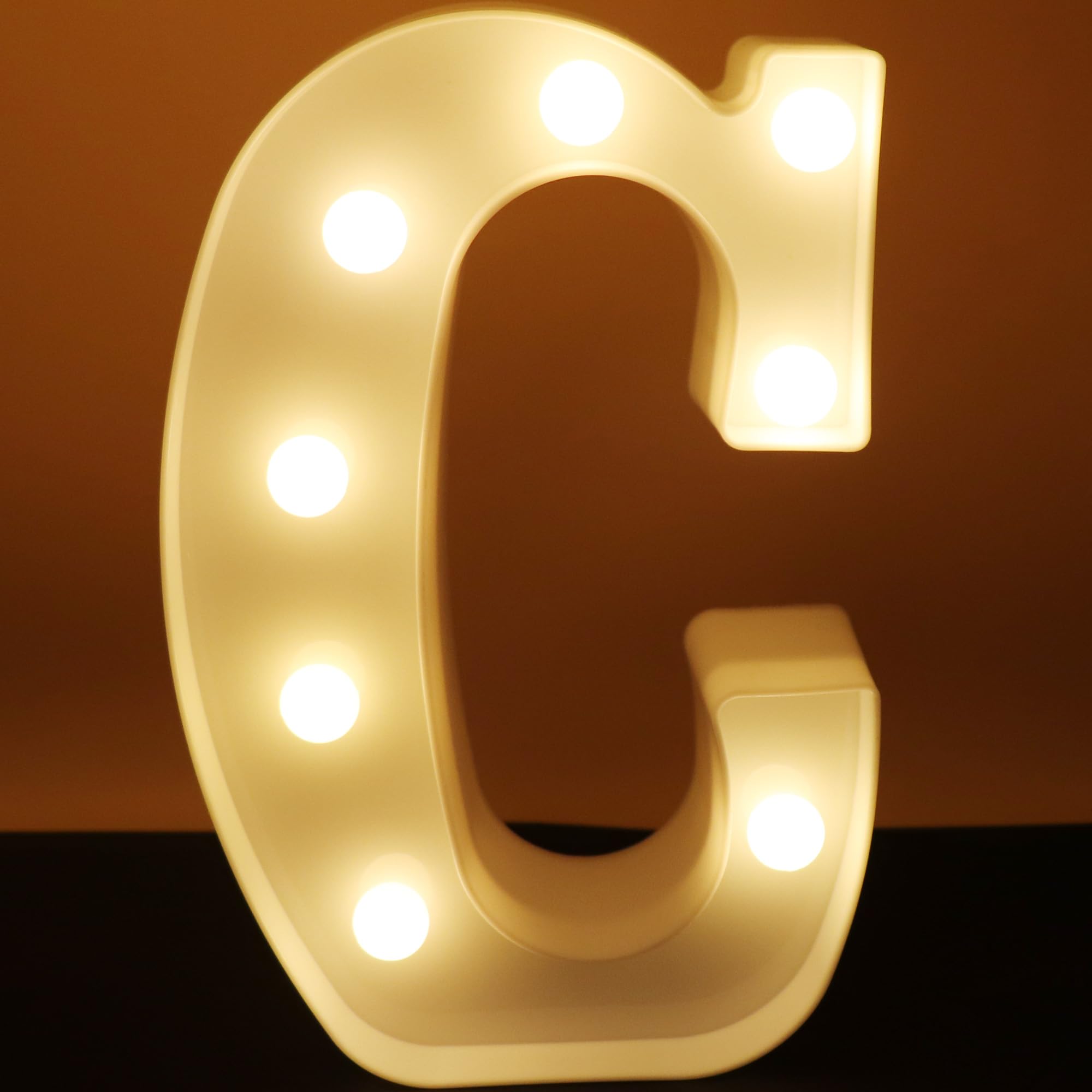 AUSAYE LED Letter Lights Alphabet Light Up Sign Night Light for Home Party Wedding Decoration C — image 1