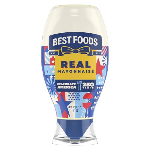 Best Foods Real Mayonnaise Squeeze Bottle For A Creamy Sandwich Spread or Condiment Gluten Free,...