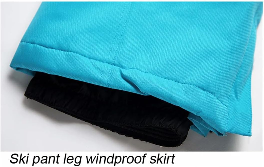 Women Thicken Ski Pants, Winter Windproof Snow Pants, Outdoor Sports Snowboarding Warm Breathable Overalls