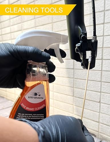 Miniatura 2 de Kit de limpieza y purga de frenos de bicicleta para frenos de disco hidráulicos Shimano, limpiador de frenos de bicicleta (10 onzas), aceite mineral