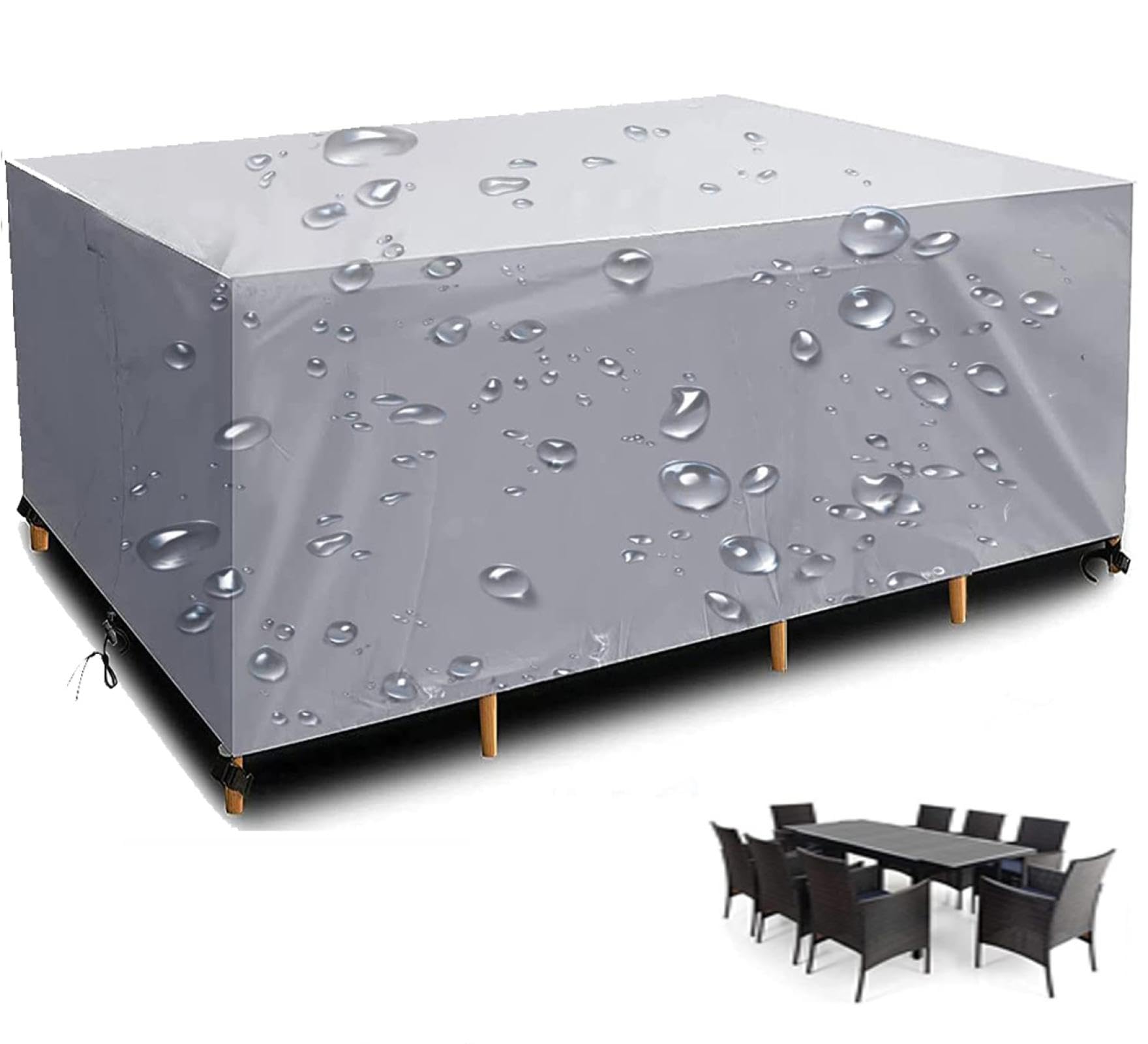 Housse de protection pour mobilier de jardin lors de l'hiver