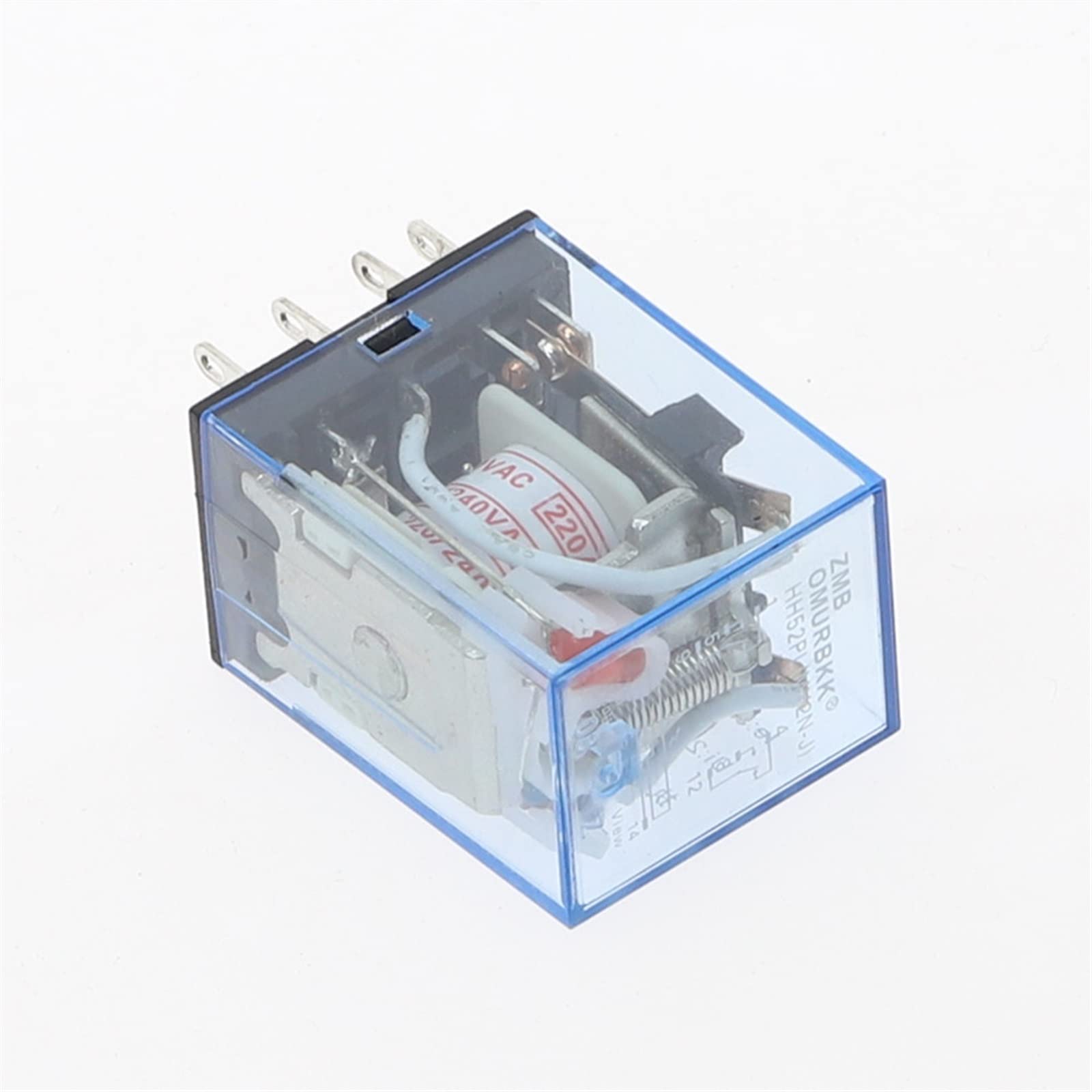 10 sztuk przekaźników mocy MY2NJ 110 V AC cewka miniaturowy przekaźnik DPDT 2NO 2NC 8 pinów 5A 240 V AC MY2N-J HH52P (czarny)