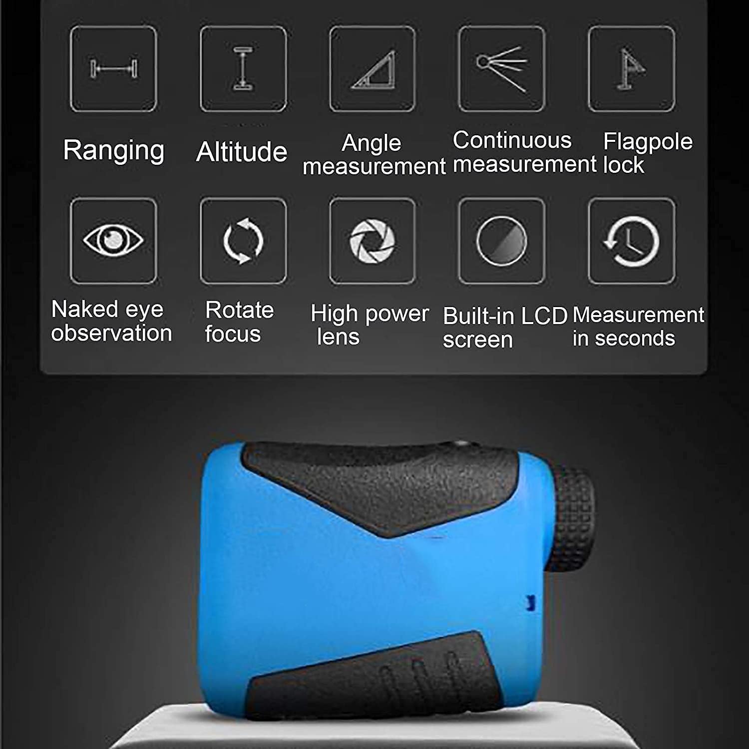 Multifunctional Rangefinder,High-Precision ranging Telescope Anti-Shake high-Definition,6X Magnification,800 Yards High-Precision Flag Lock,for Golfing Hunting