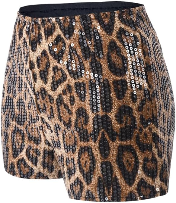 Women Cheetah Print Shorts Leopard Y2k Mini Shorts Rave Outfits - Image 3