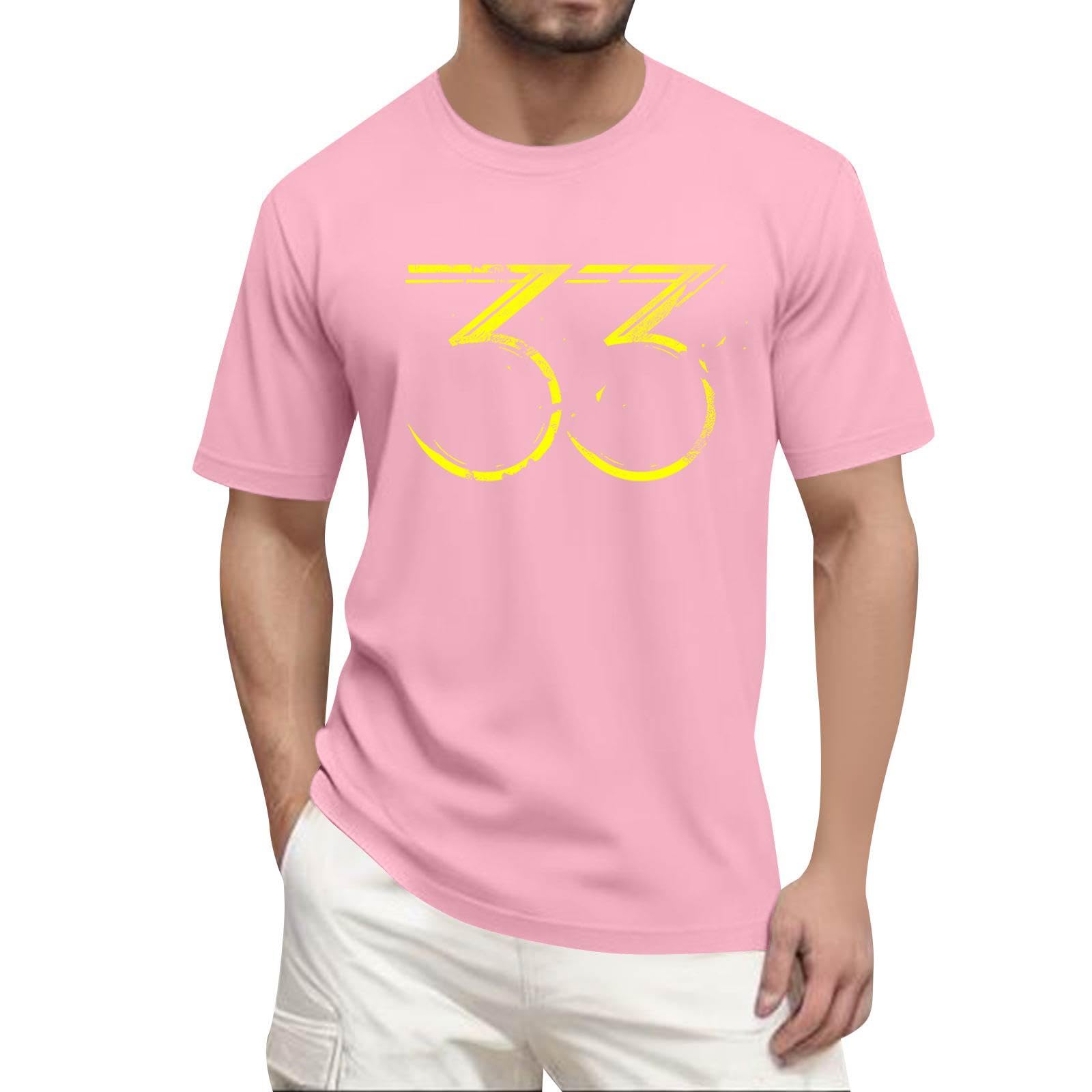 Unisex Expedition 33 Merch Clair Obscur Expedition 33 Game Shirt Printed Short Sleeves Top for Men Game Fans 02-Pink XL