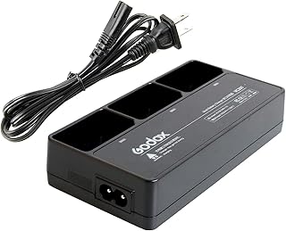 Godox VC26T Triple Battery Charger Kit for Godox V1 V1-C, V1-N, V1-S, V1-F, V1-P, V1-O Flash Speedlite