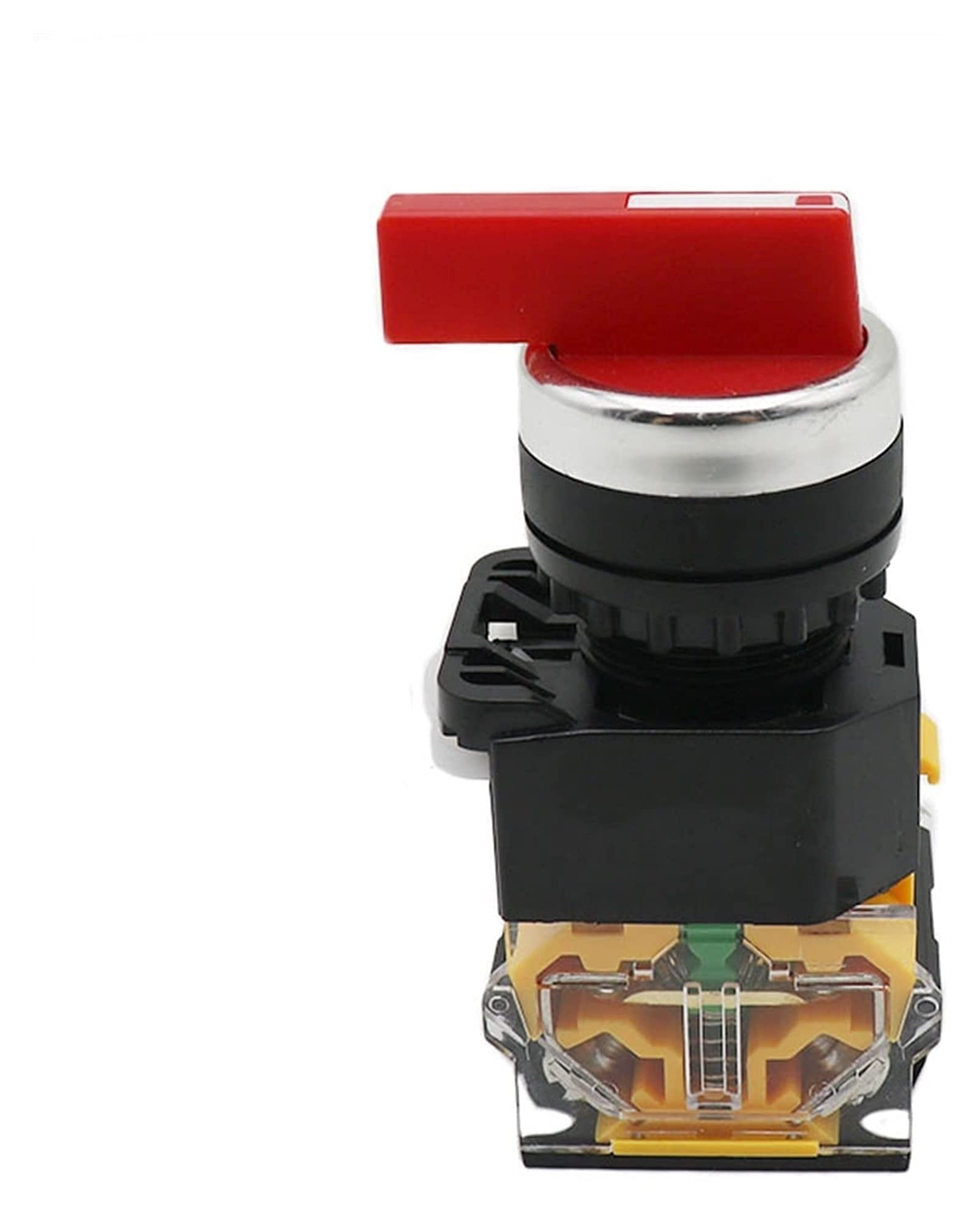 Perilla selectora de 22 mm, interruptor giratorio de enclavamiento momentáneo 2NO 1NO1NC 2 3 posiciones DPST 10A 400V, interruptor de encendido/apagado