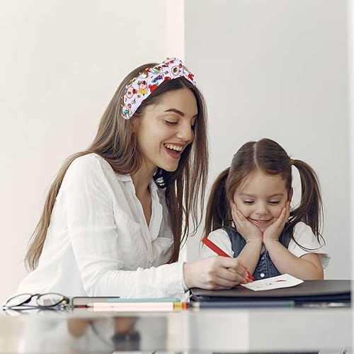 Miniatura 2 de YAHPERN Diadema anudada con diamantes de imitación de cristal para profesora, accesorios de nudo superior adornado con cuentas para mujer, trajes de