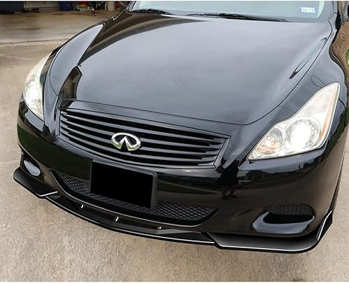 Miniatura 5 de Q1-TECH, borde de parachoques delantero compatible con Infiniti G37 Coupe2DR 2008 - 2013, alerón de parachoques delantero, kit de cuerpo de barbilla