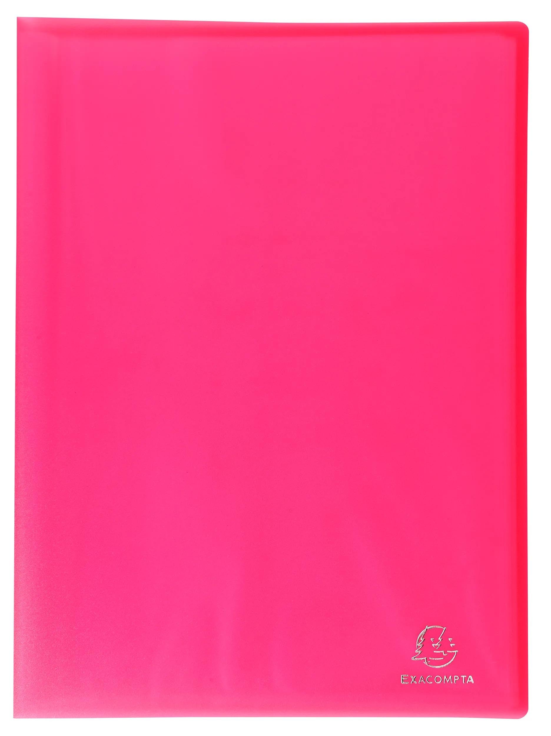 Exacompta 12 Protège-Documents Chromaline A4 40 Pochettes Rouge
