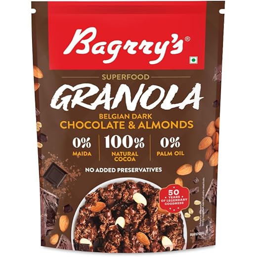 Bagrrys Superfood Granola Belgian Dark Chocolate & Almonds
