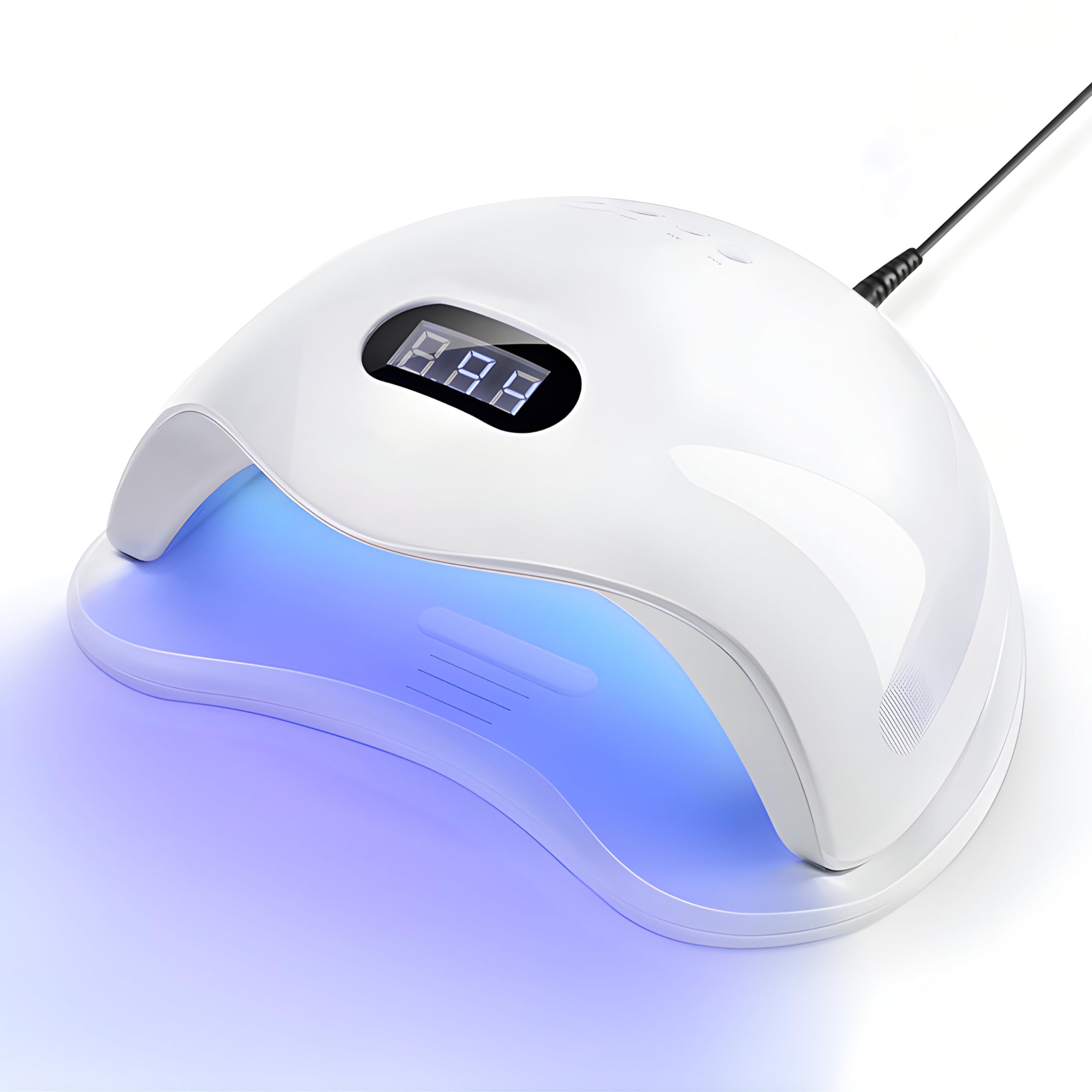 Retoo Lampe UV Ongles Gel 48W Professionnel Lampe UV LED Sèche Ongles Rapide avec 4 Minuteries Séchoirs à ongles et lampes UV Écran LCD pour Vernis à ongles Gels à la Maison et au Salon Blanc