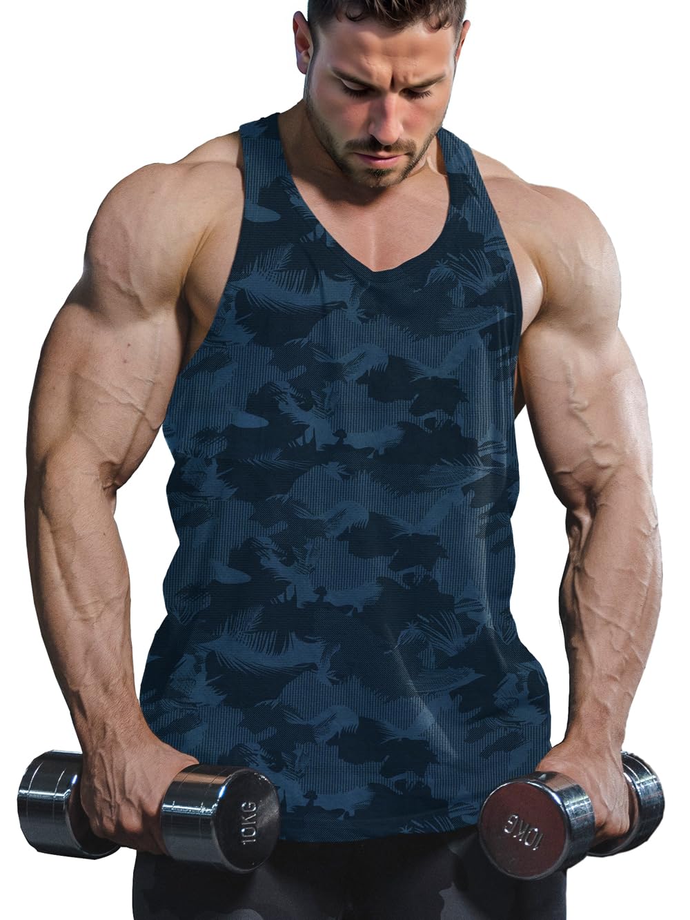 Lehmanlin Camiseta sin Mangas para hHmbre,Camisetas de Tirantes Hombre Entrenamiento de Gimnasio