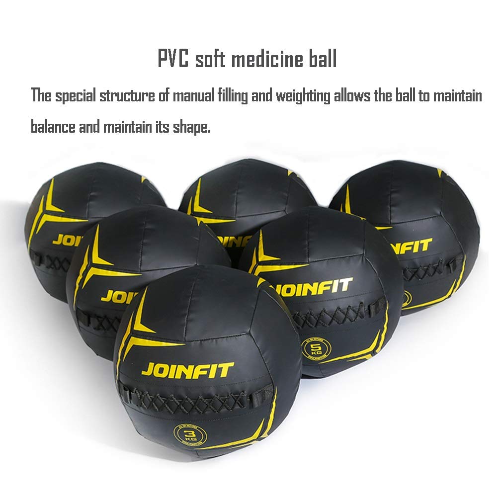 Palle AGYH mediche Morbido Medicine Ball, Multi-Funzione Fitness Bali Squash, Utilizzato for Front Side Girevole Squat Push-up, 7 Tipi di Peso 2-10kg (Size : 4KG)