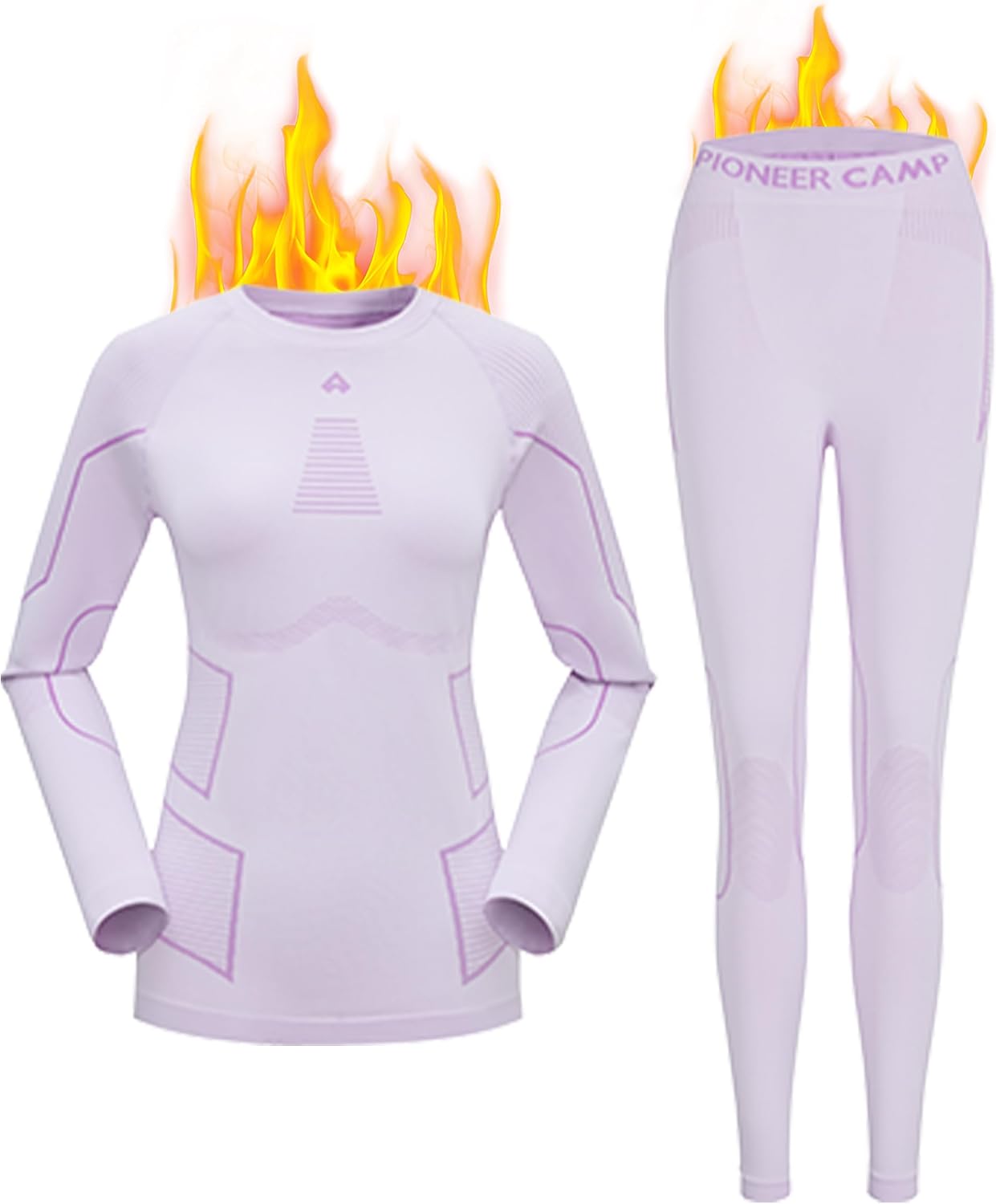 Pioneer Camp Ski Thermal Underwear for Women Skiing Snow Base Layer Long Johns Compression Athletic Winter Thermals Sets