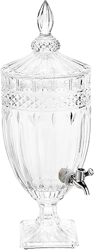 WOLFF - Suqueira de Cristal Ecológico com Pé e Tampa Brandon 4,5L