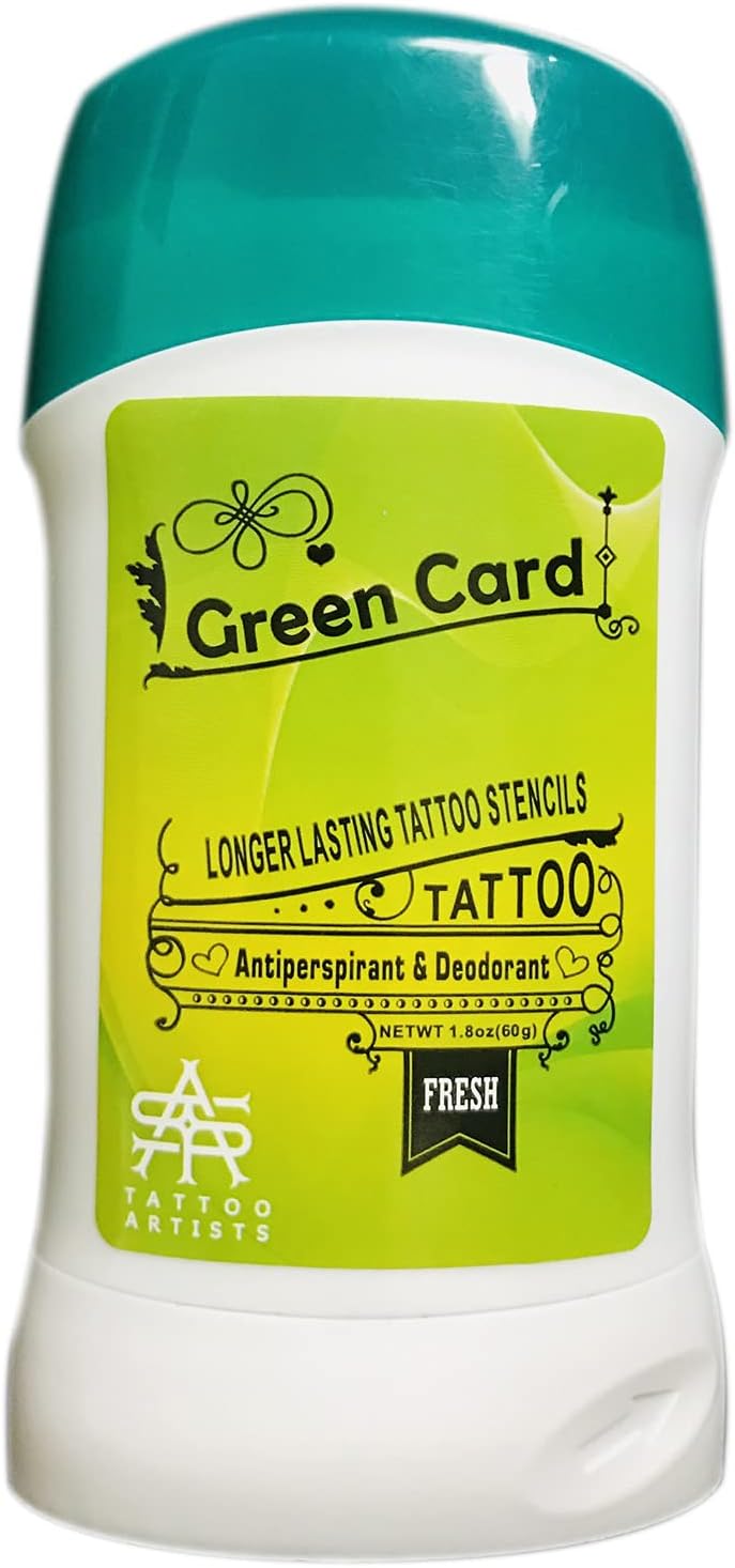 Tattoo Transfer Stick, Tattoo Skin Solution Soap Cream Gel for Transfer Stickers Paper Machine Stencils, Temporary Tattoo Supplies Accessories, Clean Dry Protection Antiperspirant Deodorant; ZYG