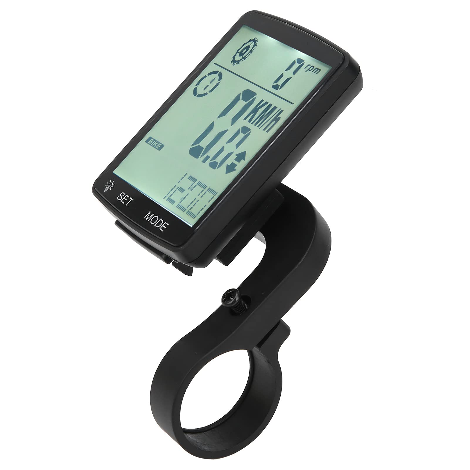 Compteur de Vélo, Cycloordinateur ABS avec écran LED 2,8 Pouces,