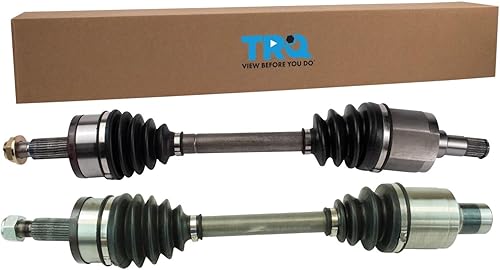 Miniatura 148 de TRQ Juego de 2 piezas de ensamblaje de eje CV delantero del lado del conductor y del pasajero, compatible con transmisión automática Mazda 3 i
