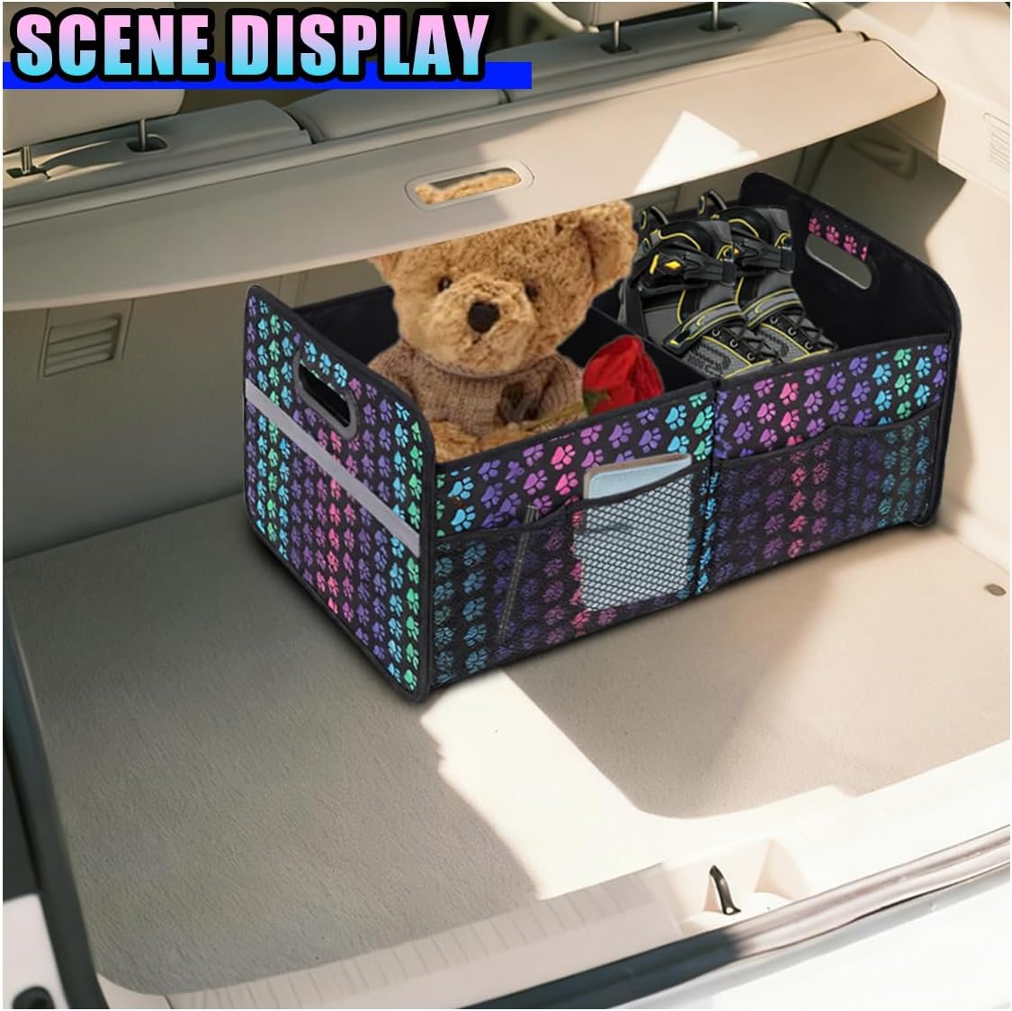 Car Trunk Organizer, 55L Collapsible Car Storage for SUV Truck,Color image 5
