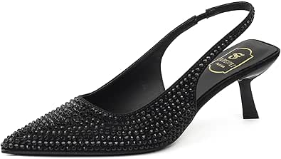 Niulatu Women's Pumps Fashion Pointed Slingback Female Stiletto Elegant Colorful Shallow Mouth Ladies Prom Shoes DJSE main image 0