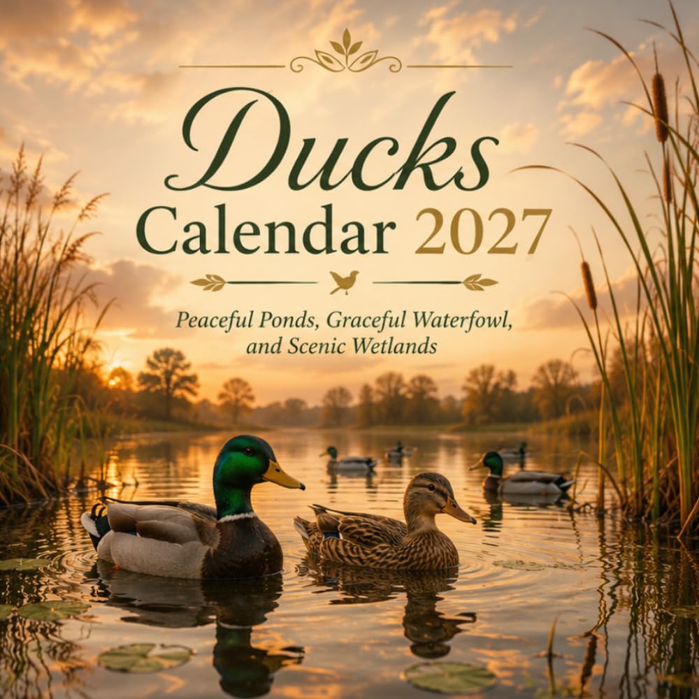 Ducks Calendar 2027: Peaceful Ponds, Graceful Waterfowl, and Scenic Wetlands